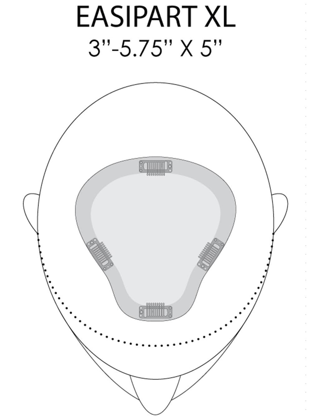 easiPart XL 8 | Remy Human Hair Topper - Image 4