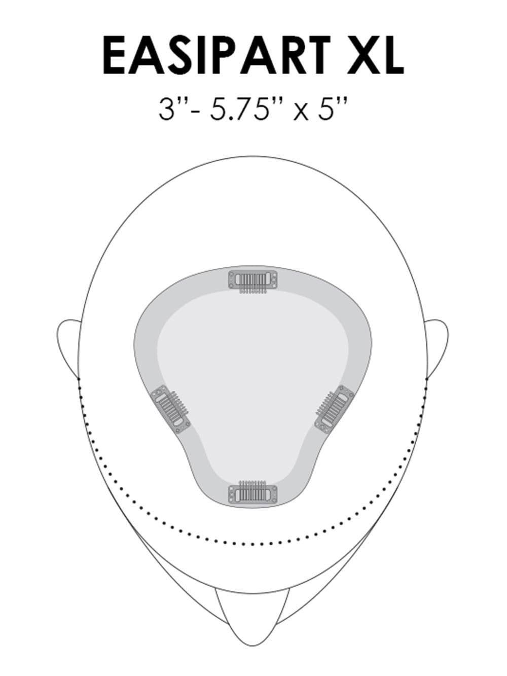 easiPart HD XL 8 | HF Synthetic Hair Topper - Image 6