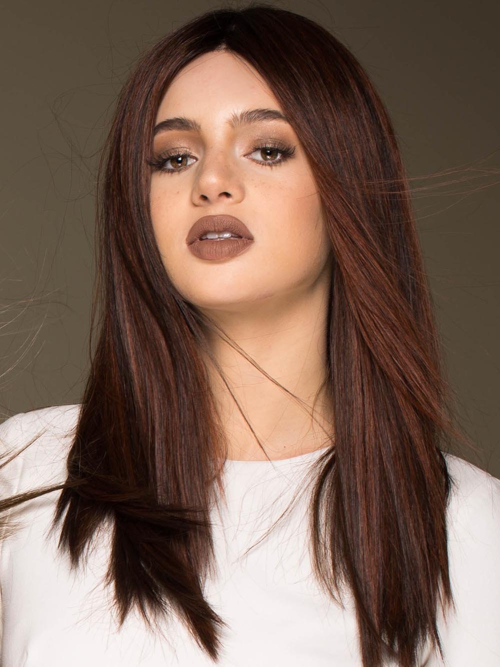 Veronica | Human Hair/ Synthetic Blend Wig (Mono Top) - Image 30