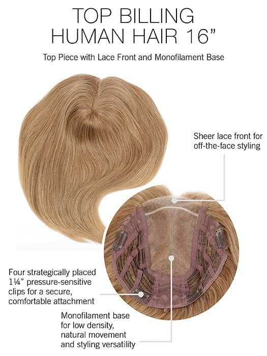 Top Billing 16 | Human Hair Lace Front Topper (Mono Top) - Image 9