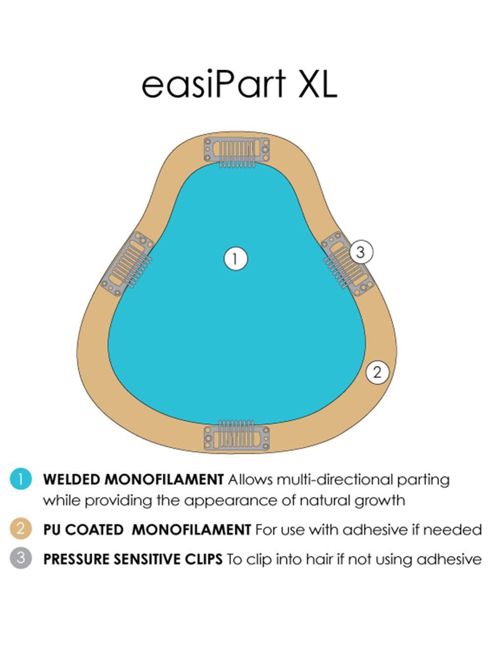 easiPart HD XL 8 | HF Synthetic Hair Topper - Image 4