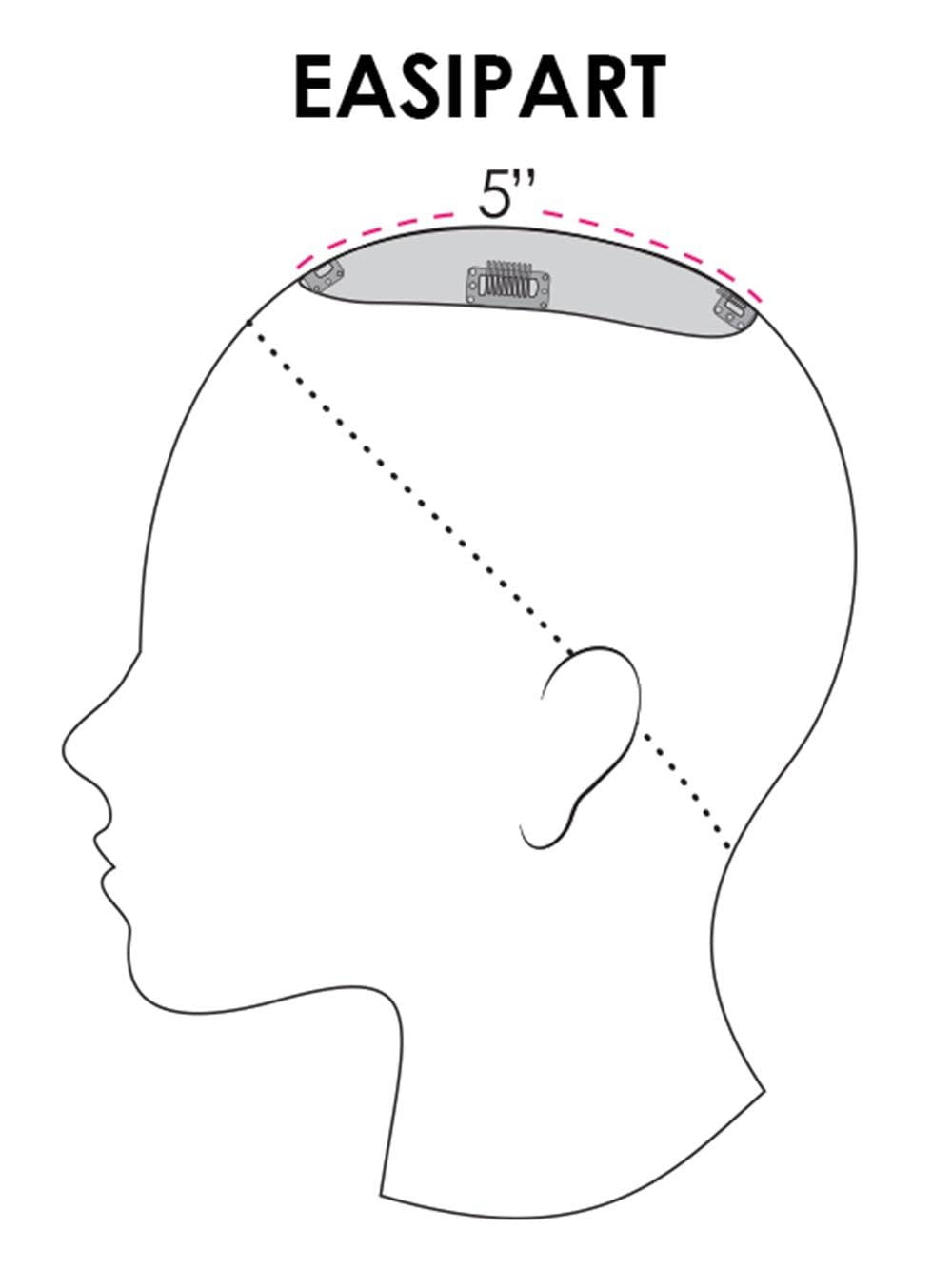 easiPart HD 8 | HF Synthetic Hair Topper - Image 6