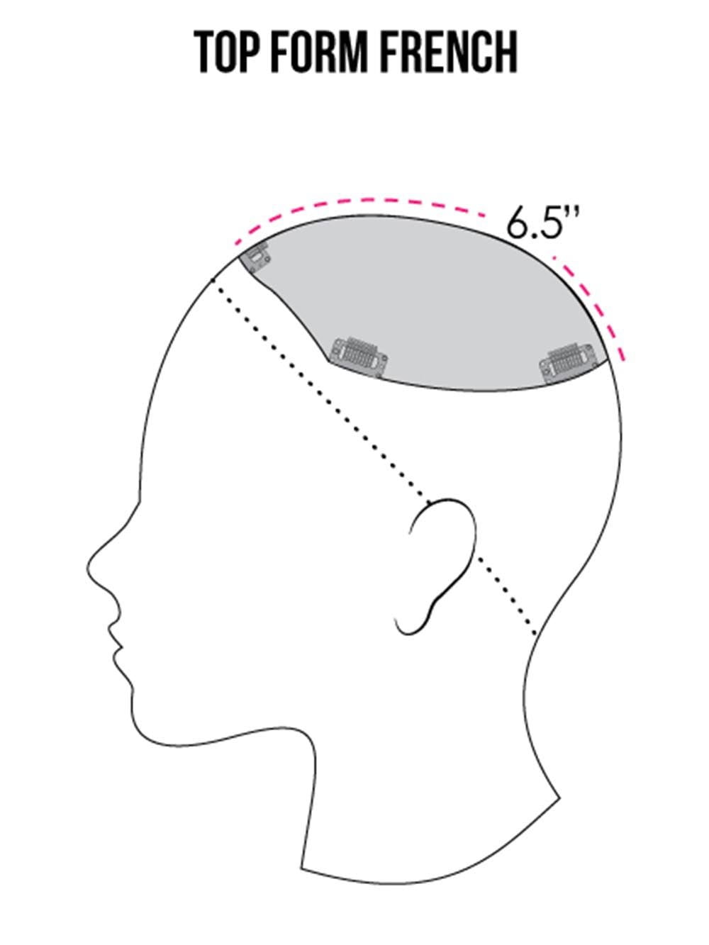 Top Form French 18 | Remy Human Hair Topper (Mono Top) - Image 6