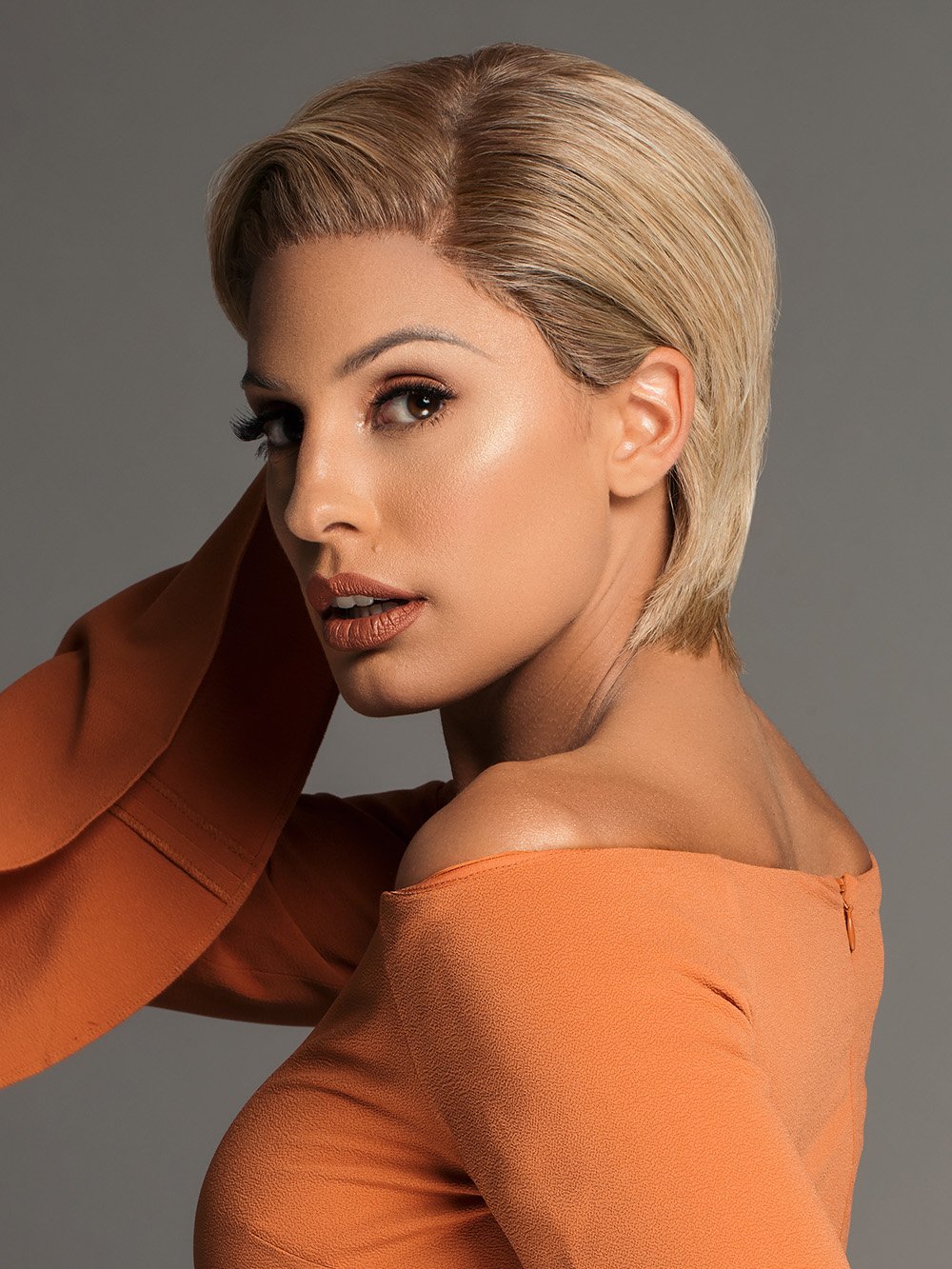 Allure | Human Hair/ Synthetic Blend Lace Front Wig (Mono-Top) - Image 4