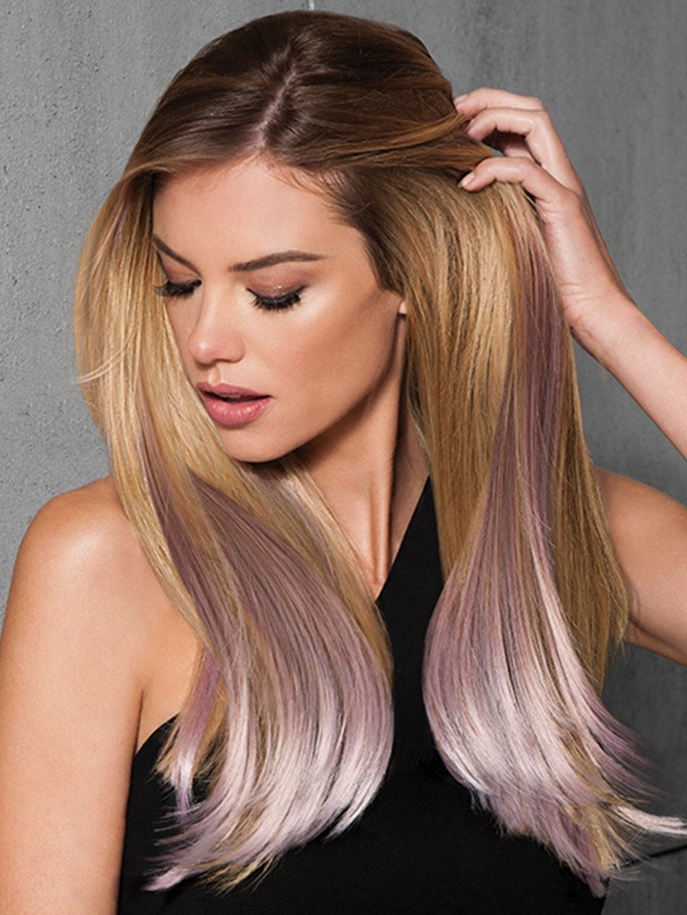 23 Straight HF Synthetic Hair Extensions Kit (6 Piece) | Clip In Color