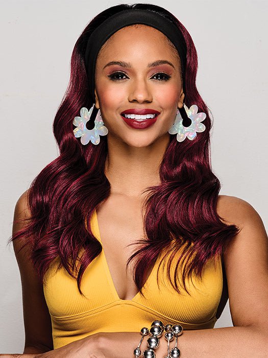 20 Wavy Waves Headband Wig | Synthetic Hairpiece