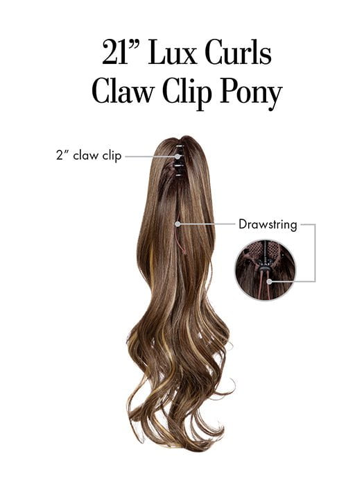 21in Lux Curls Pony | Synthetic Hairpiece - Image 4