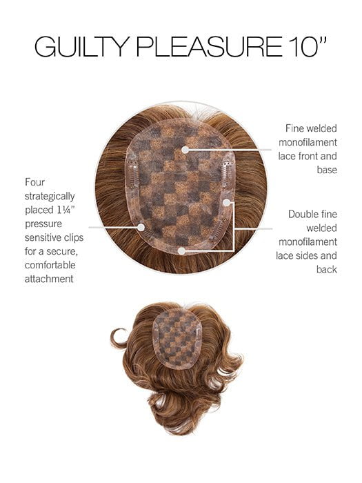 10 Guilty Pleasure | Human Hair Lace Front Topper (Mono Top) - Image 4