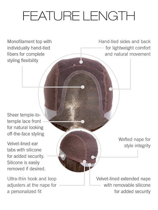 Feature Length | Synthetic Lace Front Wig (Hand-Tied) - Image 25