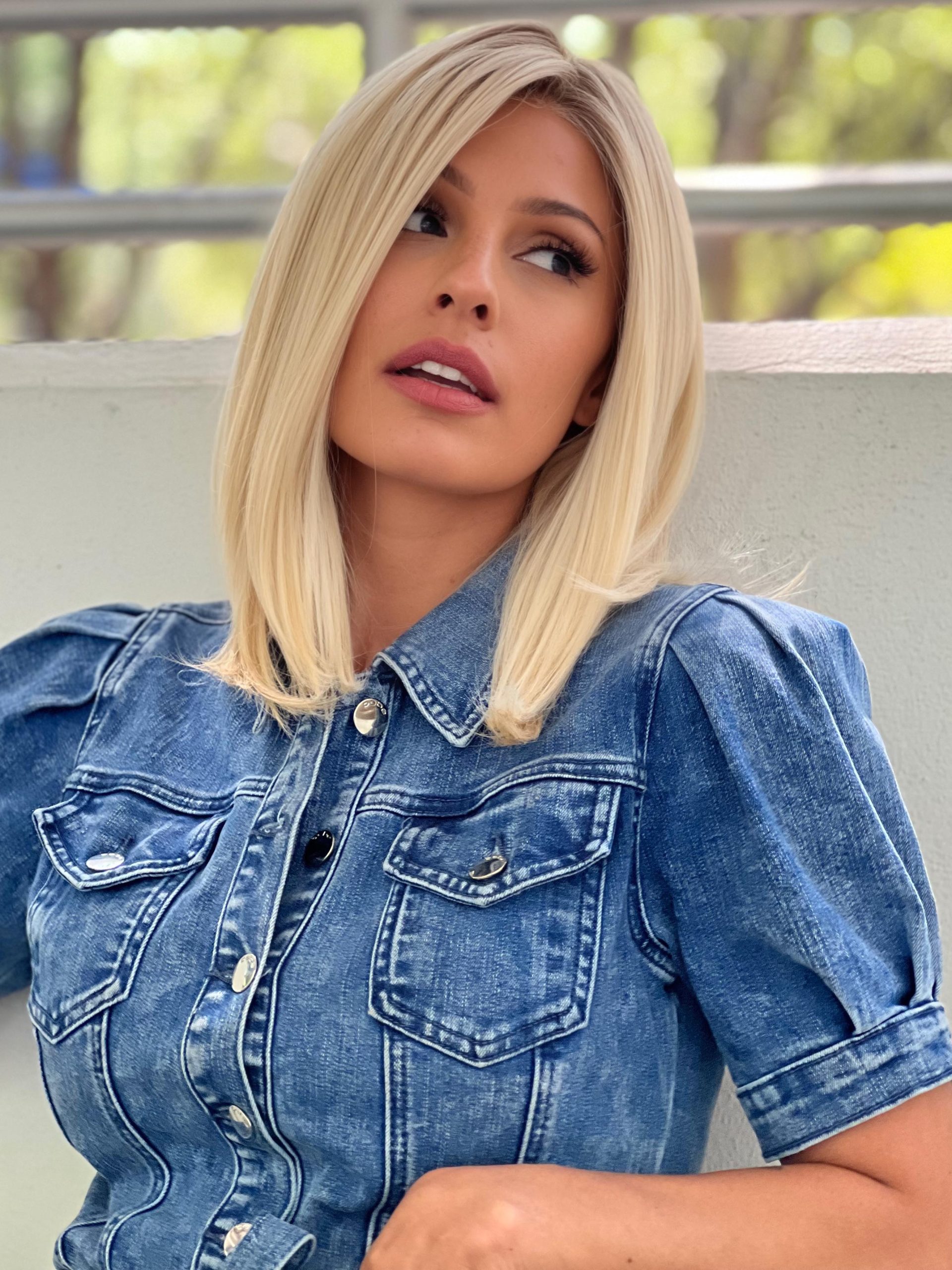 Undercut Bob | Synthetic Lace Front Wig (Mono Top) - Image 17
