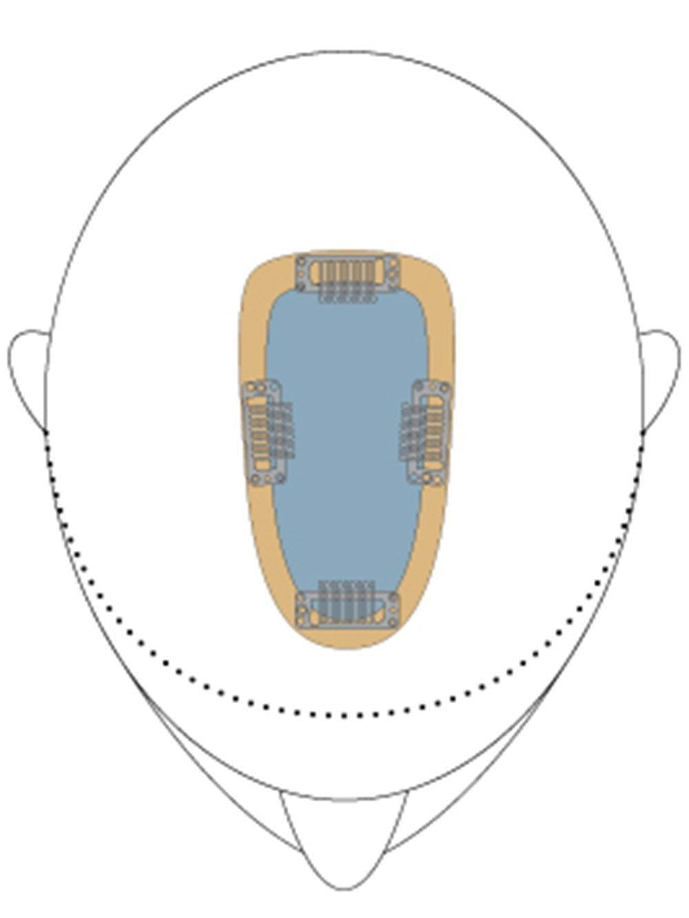easiPart French 12 | Remy Human Hair Topper - Image 6