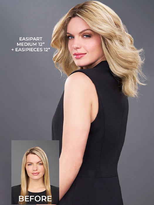 easiPart Medium 12 | Remy Human Hair Topper (Mono Top) - Image 2