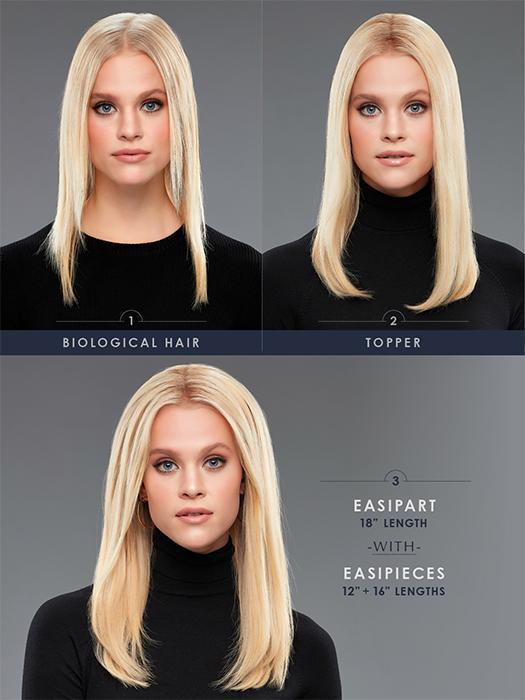easiPieces 16 L x 9 W | Remy Human Hair Piece (1 Piece) - Image 3