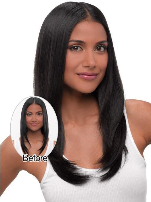 22 Straight HF Synthetic Hair Extension (1 Piece) | Clip In - Image 5