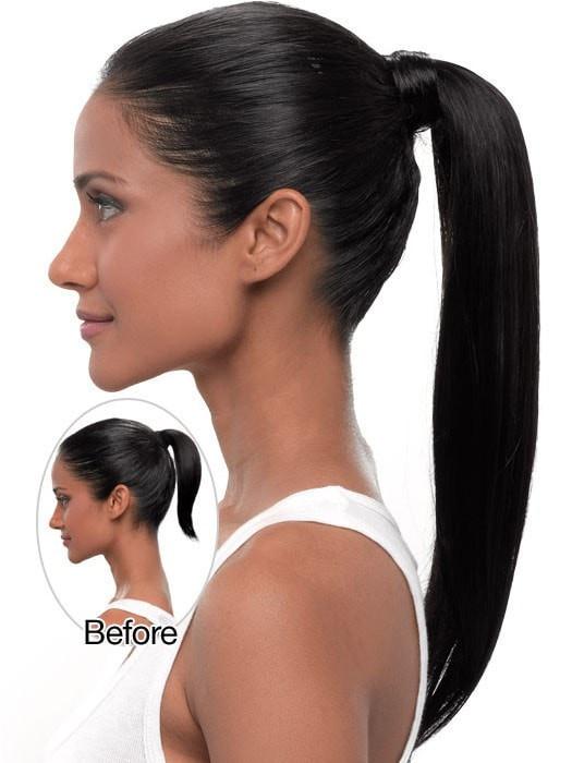18 Simply Straight Pony | Synthetic Ponytail (Wrap-Around) - Image 10