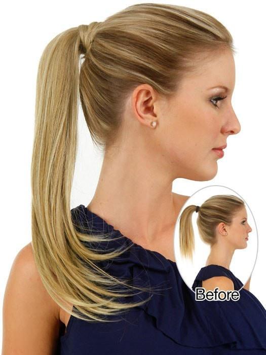 18 Simply Straight Pony | Synthetic Ponytail (Wrap-Around) - Image 5