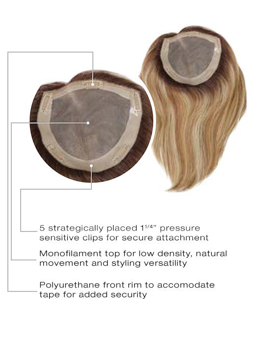Gilded 12 | Human Hair Top Piece (Mono Top) - Image 7