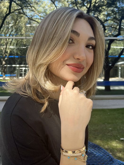 Lisa | Human Hair/Synthetic Hair Blend Lace Front Wig (Mono Top) - Image 6